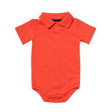 Load image into Gallery viewer, Summer Baby Boy/Girl Turn-down Collar Rompers Infant Newborn Cotton Clothes Jumpsuit

