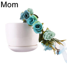 Load image into Gallery viewer, Luxury Modern Matching Flower Headband Lovely Newborn Headband Flower Crown Wreath for Mother and Kids
