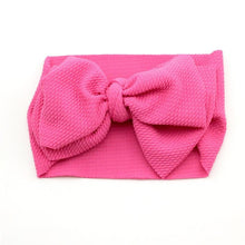 Load image into Gallery viewer, Adjustable Big Bow Headwrap  Top Knot Headbands Over Sized Bow Hair Turban for Newborn Girl
