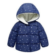 Load image into Gallery viewer, Luxury Modern Designer New Winter Baby Outerwear Hooded Printed Cotton Padded Jacket and Coats For Babies and Girls Kids
