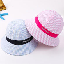 Load image into Gallery viewer, Lovely Baby Hat Soft Cotton Bucket Hat For Baby Boys and Girls Cartoon Bear Star Prints Cap Kids Fishing Hat
