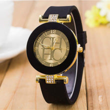 Load image into Gallery viewer, STEVVEX simple leather Casual Quartz Watch Women Crystal Silicone Watches Wrist Watch  For Women and Girls Coffee
