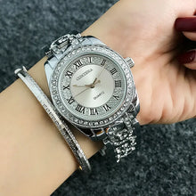 Load image into Gallery viewer, CONTENA Luxury Bracelet Watch Women Watches Rhinestone Fashion Rose Gold Women&#39;s Watches Clock Reloj Mujer Relogio Feminino
