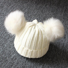 Load image into Gallery viewer, Newborn Baby Kids Girls Winter Warm Knit Hat Ball Beanie Cap  Design
