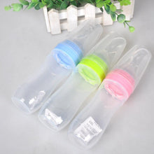 Load image into Gallery viewer, Baby Bottle Leak-proof Food Dispensing Spoon Juice Cereal Feeding Bottle Spoon Food Supplement Bottles For Kids In Modern Design
