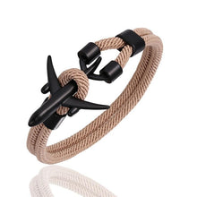 Load image into Gallery viewer, Airport Fashion Men Women Airplane Anchor Bracelets Charm Rope Chain Paracord Aviation Life Jewelry Design
