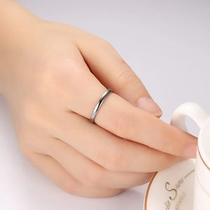 Vnox Cute Women's Gold-color Rings Trendy 2 mm Tungsten Carbide Wedding Bands for Women Jewelry
