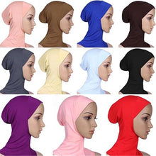Load image into Gallery viewer, Soft Muslim Full Cover Inner Women&#39;s Hijab bonnet Cap Islamic Underscarf Neck Head Bonnet Hat 6YQA
