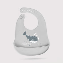 Load image into Gallery viewer, Bibs Waterproof Silicone Feeding Baby Saliva Towel Newborn Cartoon Aprons Baby Bibs Adjustable
