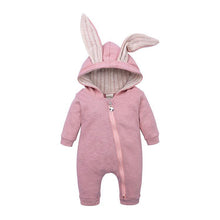 Load image into Gallery viewer, Modern New Lucury Newborn Baby Clothes Bunny Baby Rompers Cotton Hoodie Rabit Romper For Baby
