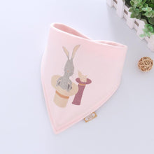 Load image into Gallery viewer, Cotton Cartoon Bandana Feeding Saliva Towel Waterproof Bibs For Baby Burp Accessory Adjustable Button Durable Baby Towels
