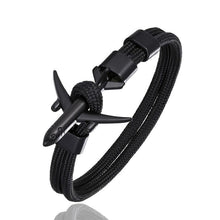 Load image into Gallery viewer, Modern NEW Planes Bracelets For Men and Women In Elegant Charm Chain Paracord Bracelet Metal Airplane Hooks Summer Style
