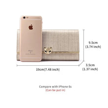 Load image into Gallery viewer, FOXER Brand Women&#39;s Split Leather Long Wallet Lady Luxury Clutch Bags Coin Purse Female Fashion Credit Card Holder Festival Gift
