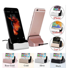 Load image into Gallery viewer, USB Cable Sync Cradle Charger Base For Android Type C Stand Holder Charging Base Dock Station
