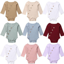 Load image into Gallery viewer, Modern Handmade Elegant Baby Boy and Girl Toddler Newborn Long Sleeve Romper Jumpsuit Outfit For Kids
