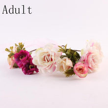 Load image into Gallery viewer, Modern Flower Headband Newborn  Matching Flower Crown for Mother Kids  Hair Band Accessories

