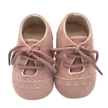 Load image into Gallery viewer, Newborn Baby Shoes Girls Boys Soft Warm Leather Prewalker Anti-slip Shoes Canvas Sports Sneakers Footwear Shoes
