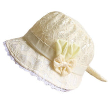 Load image into Gallery viewer, Baby Girl Summer Outdoor Beach Floral  Lovely Lace Princess  Bucket Sun Hat For Girls
