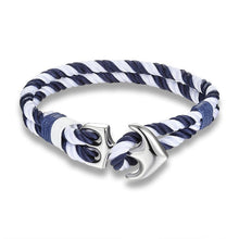 Load image into Gallery viewer, High Quality Anchor Bracelets  Charm Nautical Survival Rope Chain Paracord Bracelet Male Wrap Metal Sport Hooks For Men
