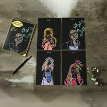 Load image into Gallery viewer, 4Pcs/set Magic Colorful Drawing Board Paper Painting Scraping Children Kids learning Education Toys Painting Doodle Scratch Toys

