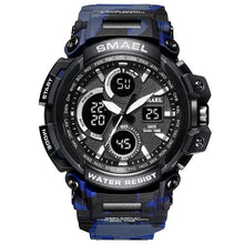 Load image into Gallery viewer, Army Green Modern Sport  Waterproof 50M Men Watches With LED Digital Display In Military Armi Relogio Masculino Style
