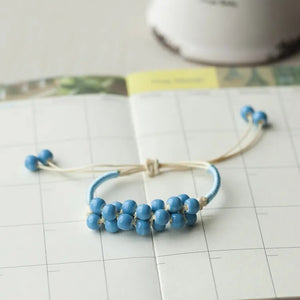 Women's Ceramic hand made DIY Bracelets Artware Retro bracelet for woman girl gift Fashion Jewelery wholesale #5194
