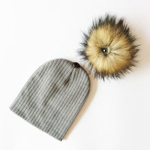 Load image into Gallery viewer, Trend New Winter Children Boy Girl Crochet Artificial Pompom Hat Knitted Toddler Kids Caps With Pompon Baby Beanie For Girls and Boys
