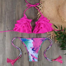 Load image into Gallery viewer, NEW Brazilian Bikini Set Sexy Push Up Swimwear Women&#39;s Swimsuit Bathing Suits Swimming Suit For Women Maillot De Bain E045
