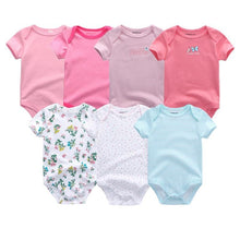 Load image into Gallery viewer, Unisex Newborn Baby Rompers Clothing Infant Jumpsuits 100%Cotton Children 7Pcs/Lot Set for Girls and Boys Jumpsuits For Kids
