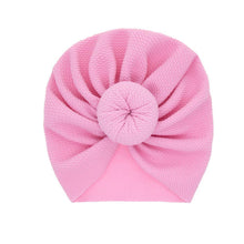 Load image into Gallery viewer, Baby Accessories Newborn Toddler Kids Baby Boy Girl Solid Knot Hats Turban Cotton Beanie Candy Color Hat For Kids
