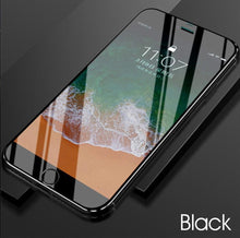 Load image into Gallery viewer, 10D Curved Edge Aluminum Alloy Tempered Glass for iPhone X XS MAX 11 12 Pro Max mini 6 6S 7 8 Plus Full Cover Screen Protector  Titanium Alloy Metal Edge Full Coverage Front Tempered Glass Screen Protector for iPhone
