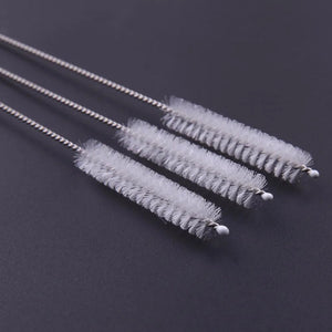 Reusable Metal Straw Pipette Suction Stainless Steel Drinking Straws Pipe Straight Bent Tube Events Party Bar Accessories