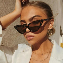 Load image into Gallery viewer, Luxury Modern Cat Eye  Fashion Retro Classic Lady and Woman Sunglasses With Triange Frame  With UV 400 Protection
