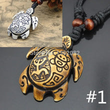 Load image into Gallery viewer, Drop shipping Men Women&#39;s Imitation Yak Bone Cute Tortoise Hawaii Tribal Surfer Sea Turtles Charms Pendant Necklace amulet Gifts
