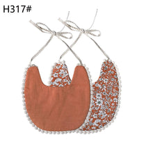 Load image into Gallery viewer, Handmade Luxury Floral Baby Bib Accessories Burp Cloths Newborn Baby Boy Girl Kids Cartoon Bibs 100% Cotton Linen Waterproof Saliva Bib For Kids
