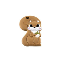 Load image into Gallery viewer, BPA Free Food Grade Silicone Teethers Cartoon Animals Shape Pacifier Clips, Accessories Baby Teething 1pc
