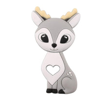 Load image into Gallery viewer, BPA Free Food Grade Silicone Teethers Cartoon Animals Shape Pacifier Clips, Accessories Baby Teething 1pc
