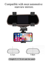 Load image into Gallery viewer, Car Phone Holder Rearview Mirror Mount Phone Holder 360 Degrees GPS Smartphone Stand
