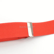 Load image into Gallery viewer, 4 clips black no cross men&#39;s suspenders for adult 2.5cm  women&#39;s pants with adjustable suspenders grey
