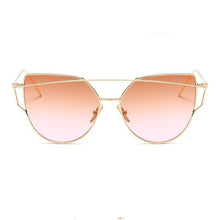 Load image into Gallery viewer, Luxury Vintage Modern Cat Eye Metal High Quality Frame  With Miror Sunglasses For  Women and Lady sunglasses With UV400 Protection
