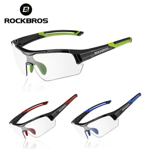 ROCKBROS Photochromic Cycling Sunglasses Eyewear UV400 MTB Road Bicycle Myopia Goggles For Women Men Outdoor Sports Bike Glasses