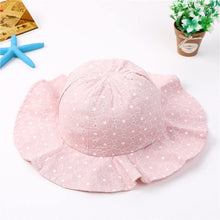 Load image into Gallery viewer, Baby Girl Summer Outdoor Beach Floral  Lovely Lace Princess  Bucket Sun Hat For Girls
