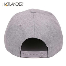 Load image into Gallery viewer, [HATLANDER]Maple solid cotton snapback caps women&#39;s flat brim hip hop cap outdoor baseball cap bone gorras mens caps and hats
