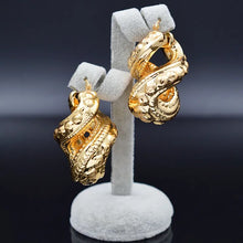 Load image into Gallery viewer, Sunny Jewelry Big Hoop Earrings Pendant Necklace Women&#39;s Copper Cross Number Eight Trendy New Arrivals Jewelry Sets For Party
