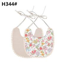 Load image into Gallery viewer, Handmade Luxury Floral Baby Bib Accessories Burp Cloths Newborn Baby Boy Girl Kids Cartoon Bibs 100% Cotton Linen Waterproof Saliva Bib For Kids
