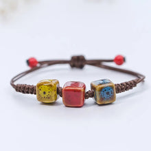 Load image into Gallery viewer, Love stone women&#39;s ceramic bracelet Female hand-woven couple small wholesale jewelry #5347
