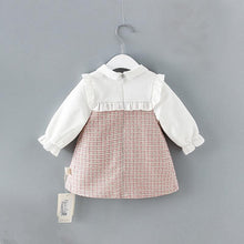 Load image into Gallery viewer, Modern Retro Vintage Handade Cute Newborn Infant Toddler Baby Girls Dress with A-line Lantern Sleeve For Girls Kids
