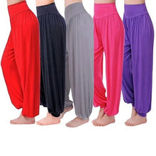 Load image into Gallery viewer, Women&#39;s Comfy Harem Loose Long Pants Belly Dance Boho  Wide Trousers
