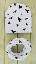 Load image into Gallery viewer, Modern Children Girls Cartoon Sheep Printing Cotton Hat and Scarf Animal Pattern Kids Caps Baby Beanie
