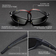 Load image into Gallery viewer, Sport Popular Men's Polarized Sunglasses TR90 Frame Night Vision Mirror Eyewear Sunglasses High Quality OCulus De Sol Military Style sunglasses
